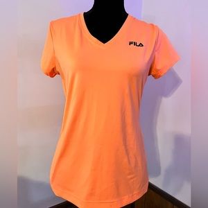 FILA Sport orange creamsicle-colored t-shirt. Ladies’ Medium. EUC & smoke-free.